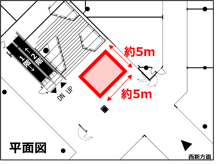 1F　おおかいだん前