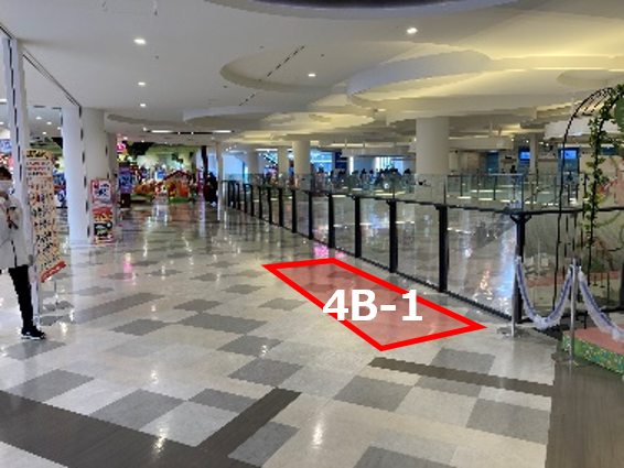 2F～4F　2階C-1・C-2、3階A・C、4階エスカレーターサイドB-1・B-2・B-3・C